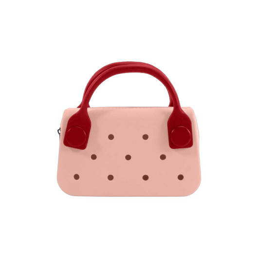 Hole Mini Handbags Pink